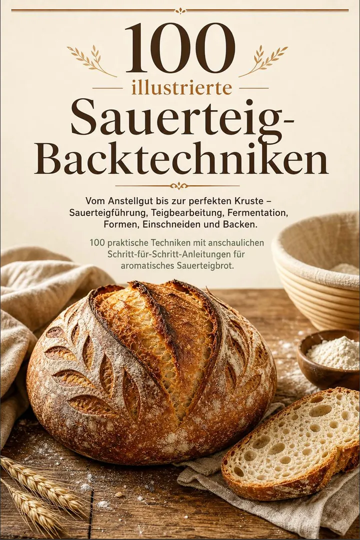Seite aus dem Ratgeber 100 illustrierte Sauerteig-Backtechniken 1